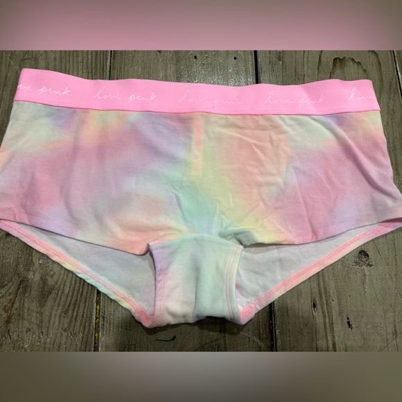 NWOT Victoria Secret PINK boyshort Bootyshort Panty Curvy Valentines Easter XXL - Picture 1 of 3